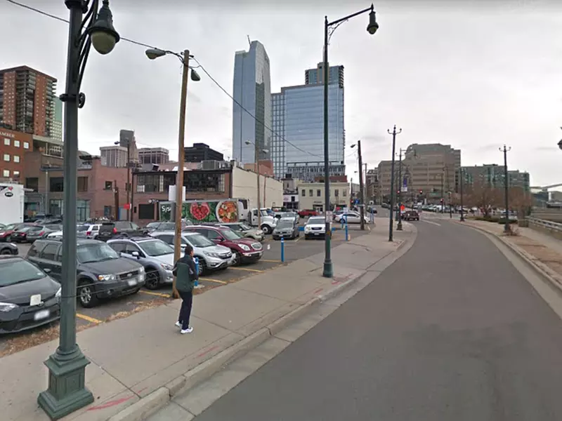 Parking at 1406-1416 Blake St. Lot