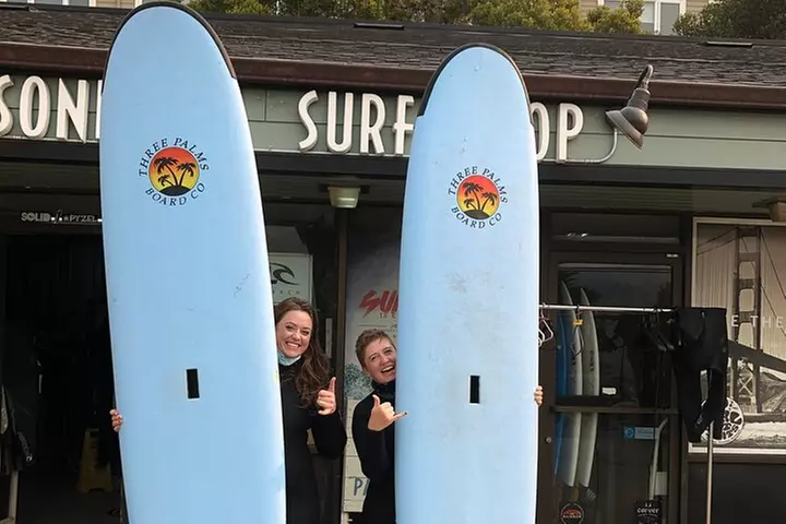 Private Solo Surfing Lesson Package x3 with Local Vetted Coach in San Diego - Second Medium