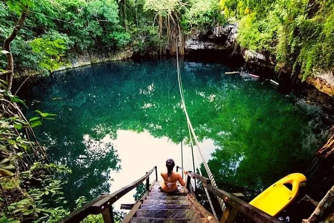 Cancun City Sightseeing - Pyramid, Shopping, Puerto Morelos & Cenote Tour - Primary Image