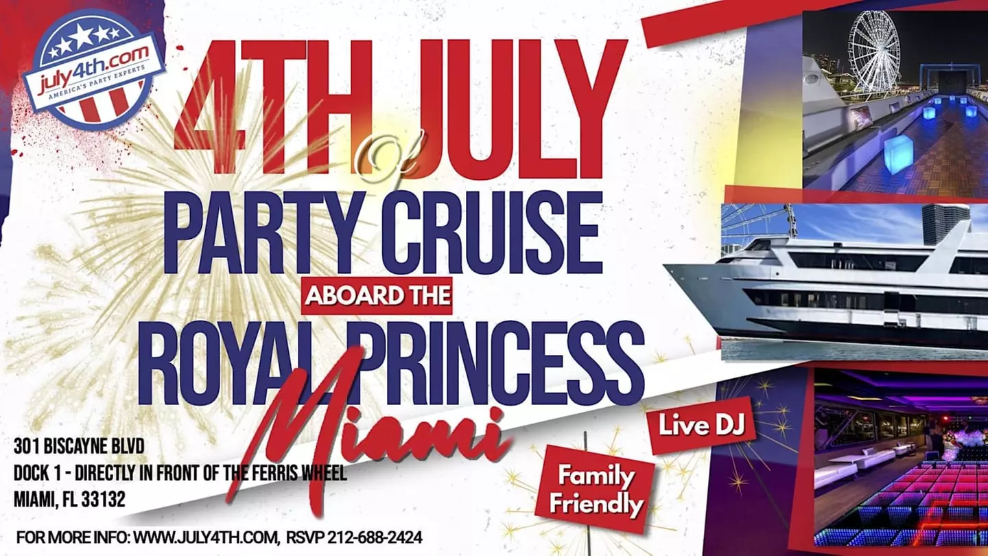 July 4th Family Fireworks Cruise aboard the Royal Princess Yacht - Tuesday, Jul 4, 2023 / 6:30pm - Primary Image