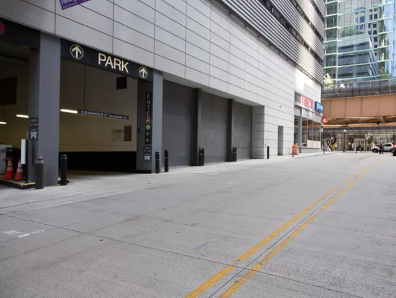 Parking at 210 N. Wells St. Self Park Garage