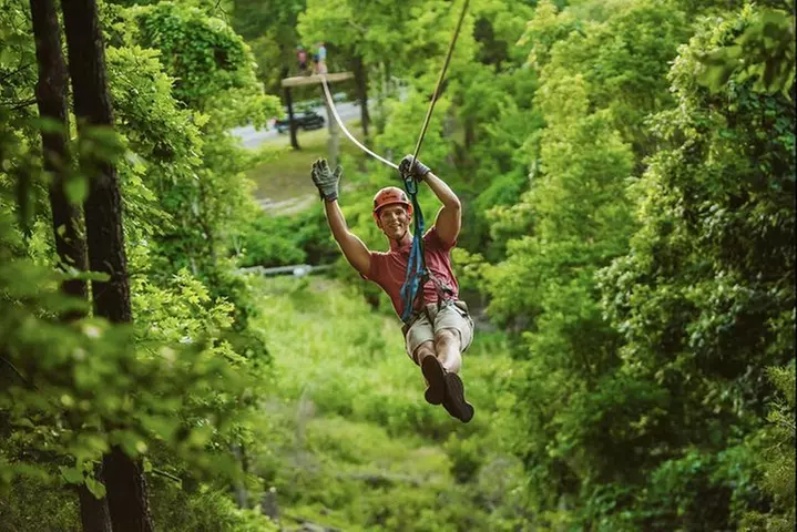 Bransons Best Zipline - Great Woodsman Canopy Tour