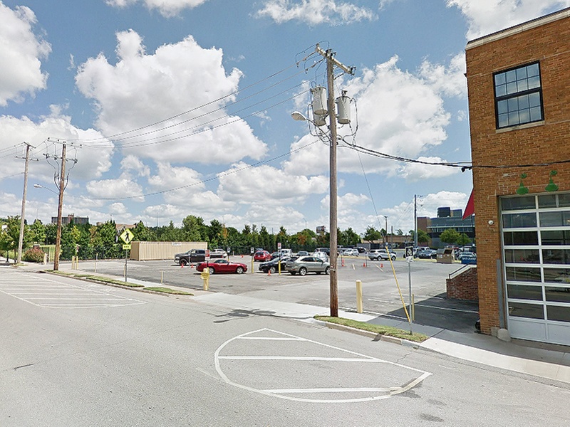 Parking at Living Arts Lot