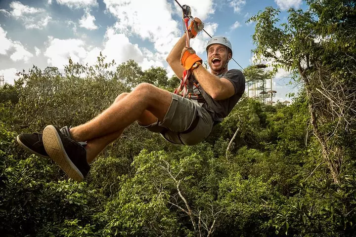 Ultimate extreme experience: ziplines, bungee, cenote and more!