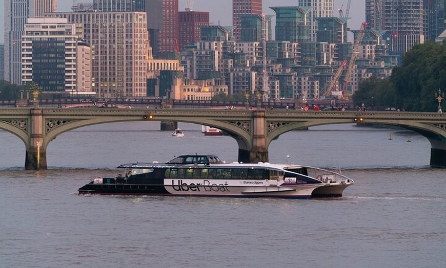 Image 12: London Roundtrip Thames Cruise Uber Boat by Thames Clippers