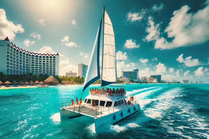 Sail to Paradise: Catamarán to Isla Mujeres Adventure! - Primary Image