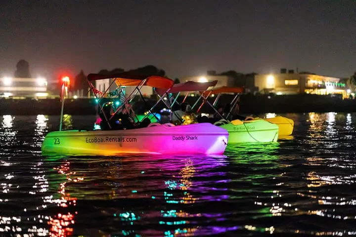 Glow Nightime Pedal Boat Rental in San Diego Bay