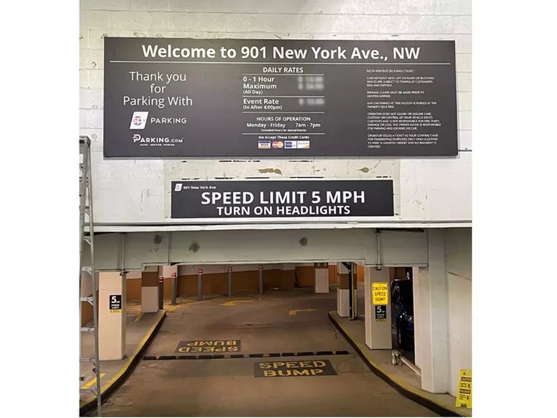 Parking at 901 New York Ave. Garage