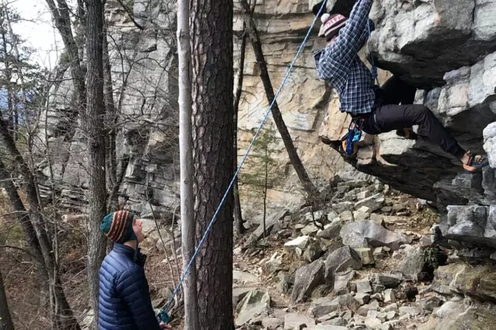Pilot Mountain Rock Climb with a Certified Guide - Second Medium