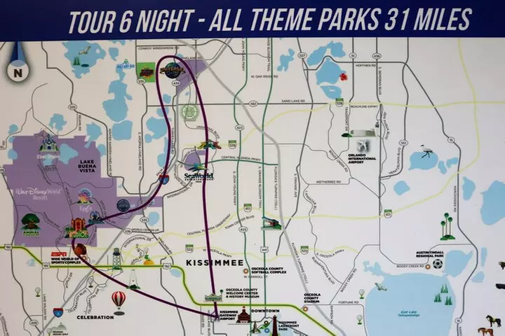 Private Helicopter After-hours 48 Miles Tour Theme Parks&Downtown