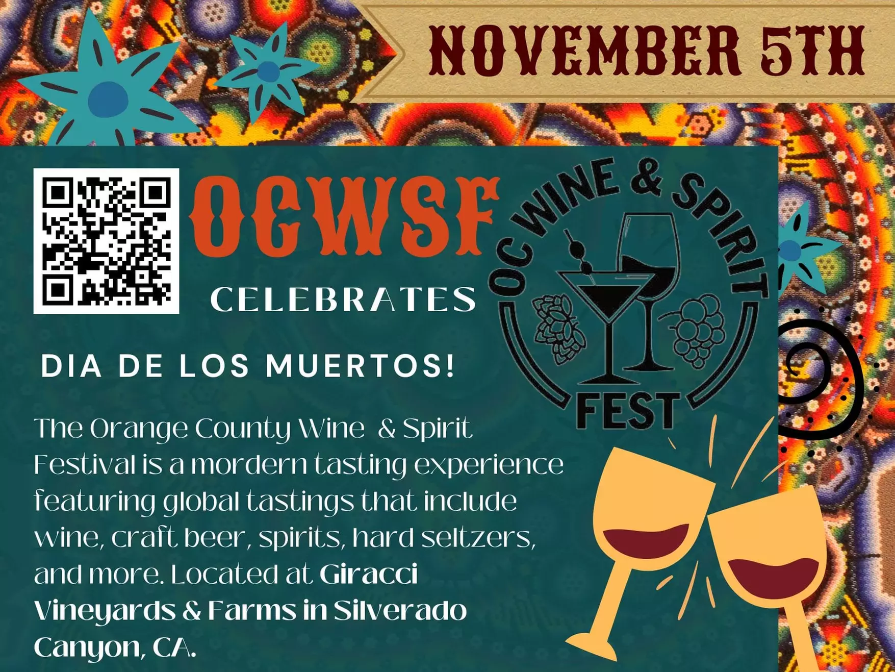 OC Wine & Spirit Fest - Sunday, Nov 5, 2023 / 12:00pm - Primary Image