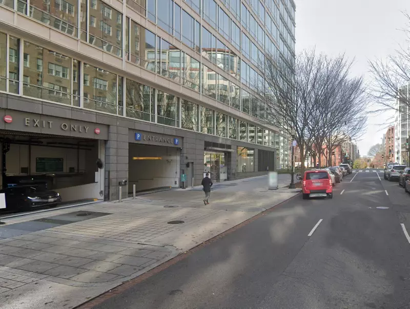 Parking at 2200 Pennsylvania Ave. NW. Garage