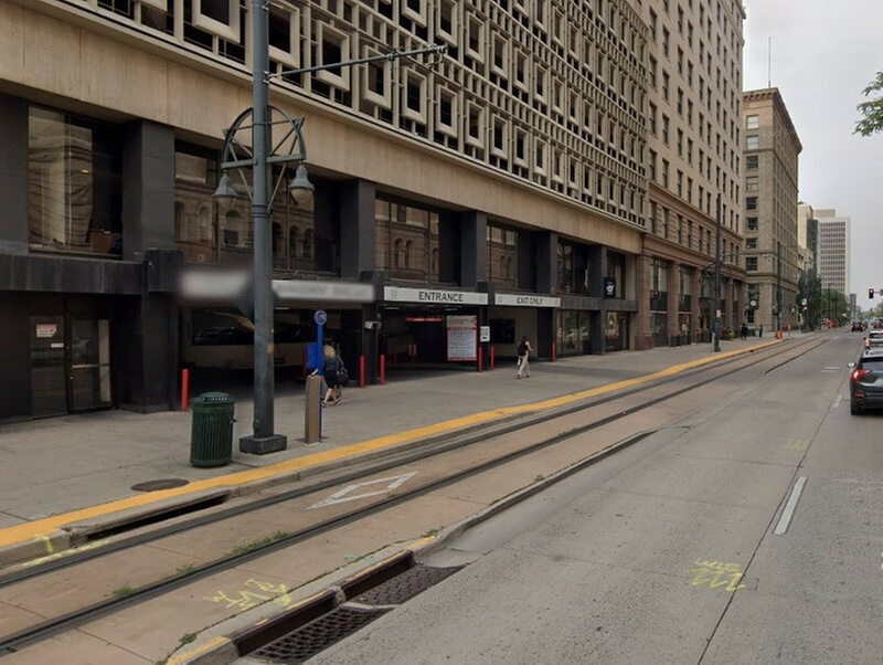 Parking at 1635 Stout St. Garage