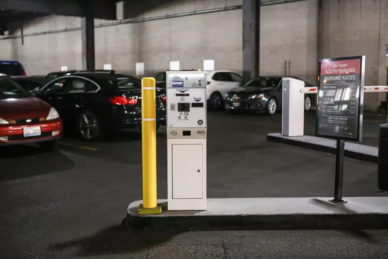 Parking at Underground Entrance - NBC Tower Parking Lot