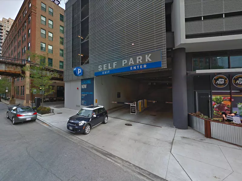 Parking at 1001 S. State Garage