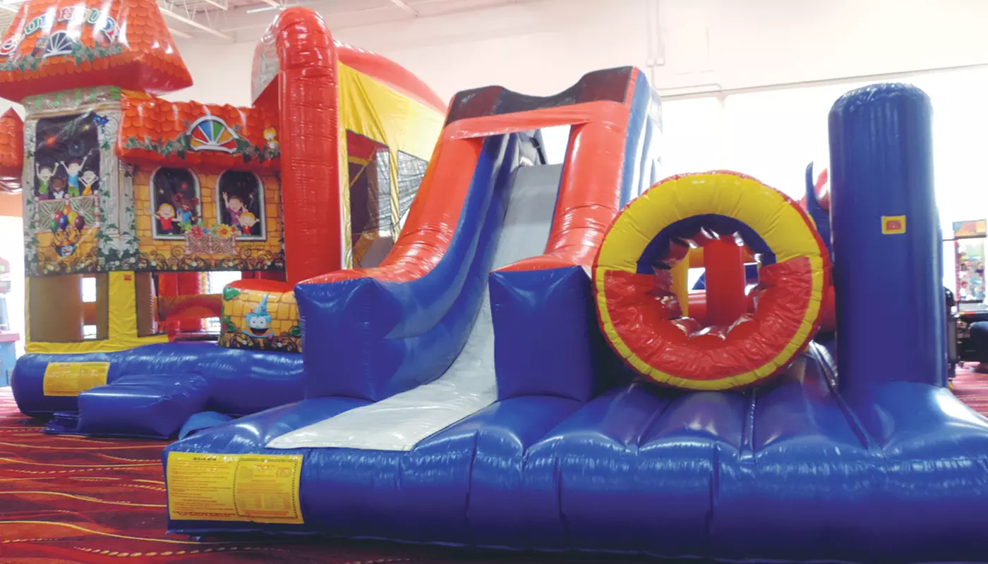 $25 For 1 Large Pizza, 1 Pitcher Of Soda, Two 2-Hour Bounce Wristbands & 2 Carnival Rides For 2 (Reg. $50) - Primary Image