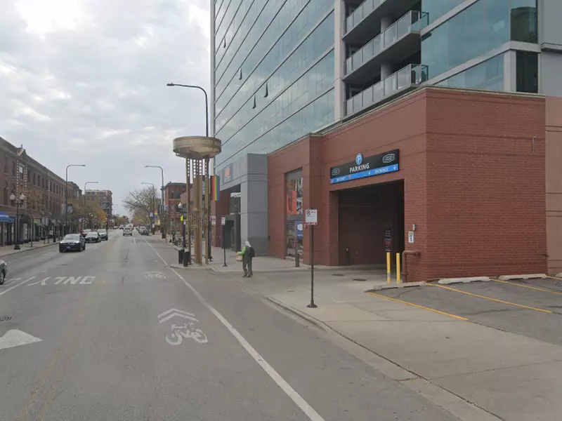 Parking at Halsted Flats Garage