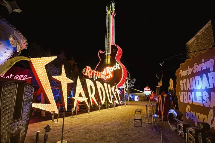 Las Vegas Night Flight by Helicopter with Neon Museum Admission - Primary Image