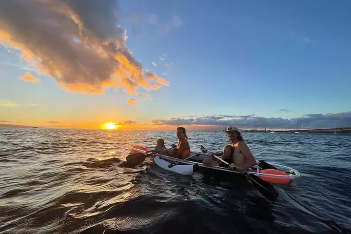 Clear Bottom Glassy Kayak Rental | MAUI | Safe and Stable Kayaks