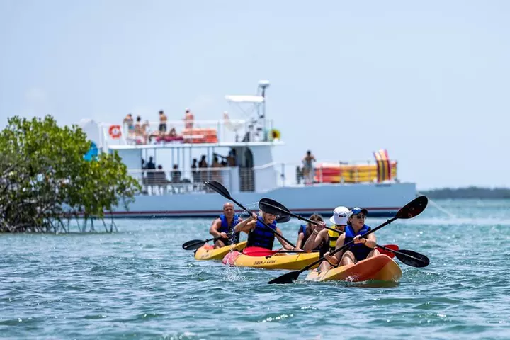 Key West Sandbar Charter With Kayak Tour: Includes Lunch & Drinks