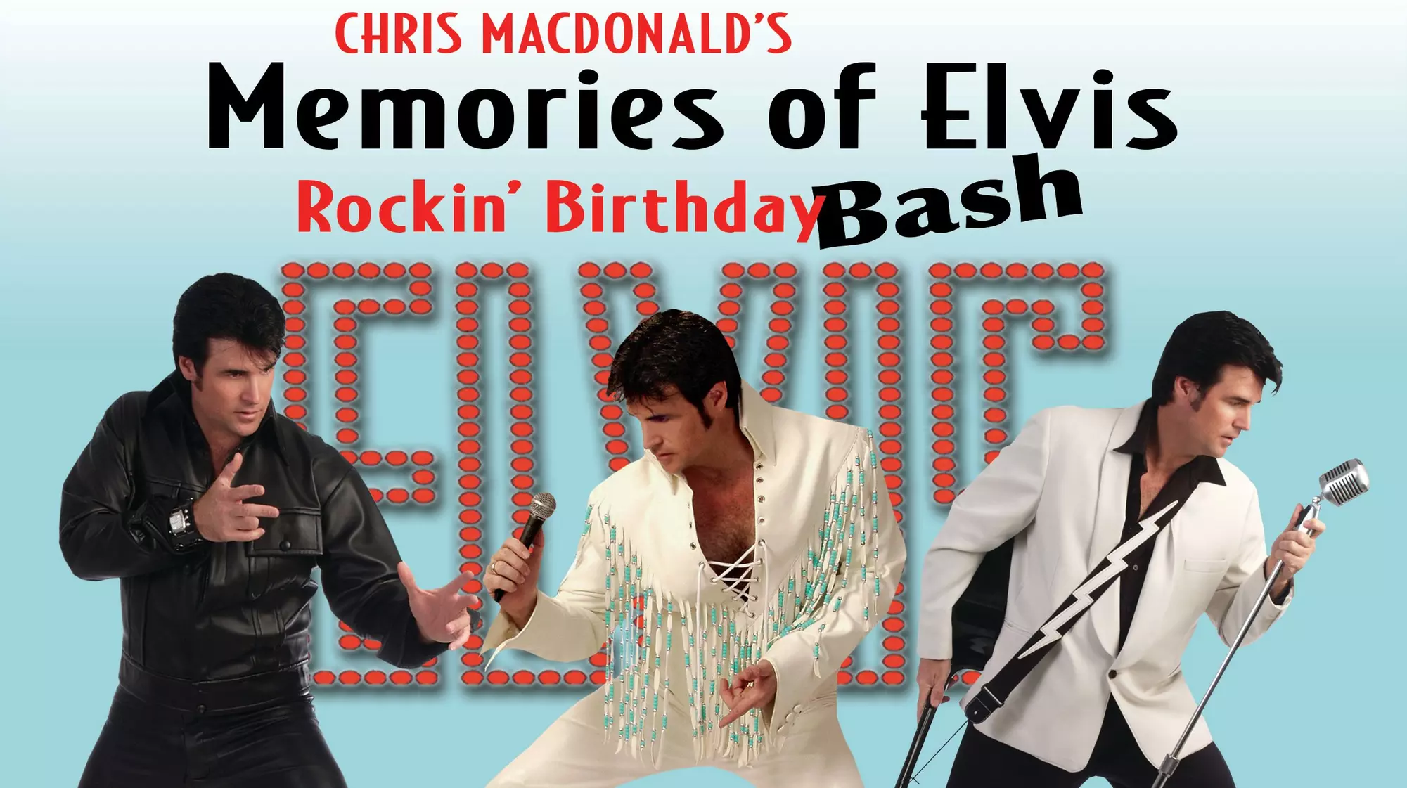 Memories of Elvis Rockin' Birthday Bash Starring Chris MacDonald - Saturday, Jan 18, 2020 / 7:30pm (Doors open at 6:30 pm) - Primary Image
