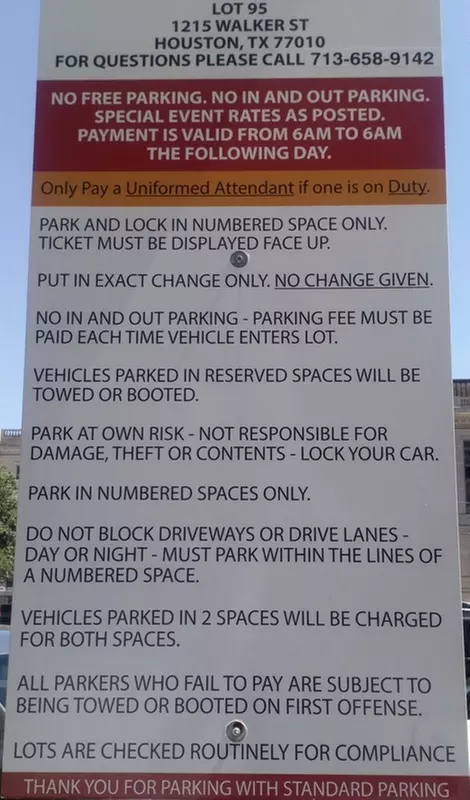 Parking at Lot 1535 - 1215 Walker St. Lot