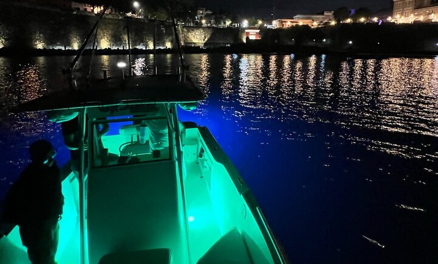 Image 26: Private Old San Juan Bay Boat Sunset-Night Cruise