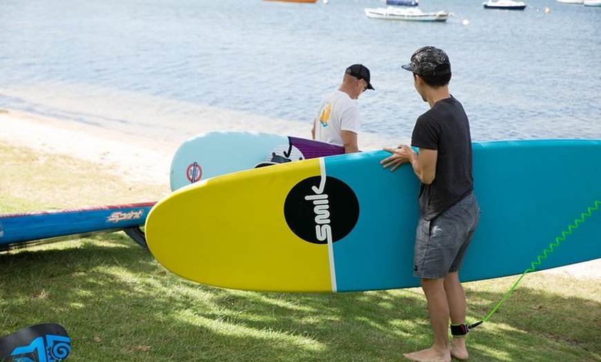 Image 2: Stand Up Paddle Boarding - 2 Person Lesson - 1 Hour