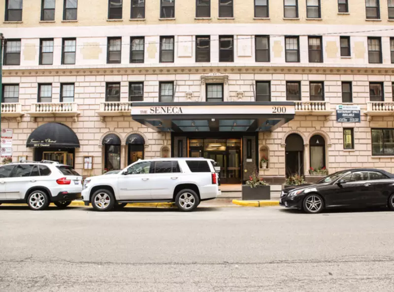 Parking at The Seneca - Valet Kiosk