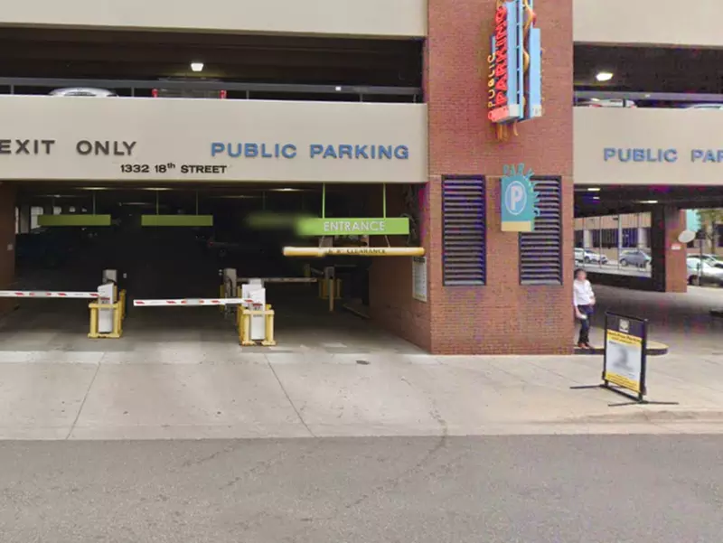 Parking at 1331 17th St. Garage