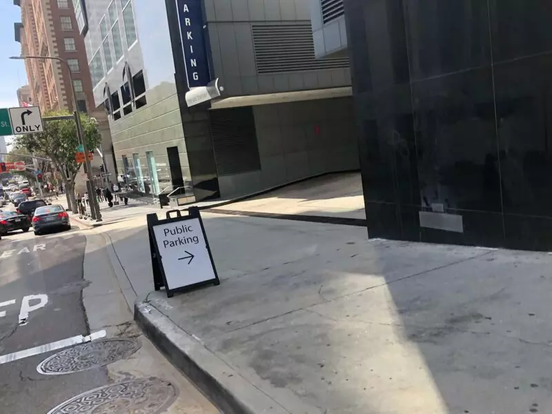 Parking at The Gas Company Tower Garage