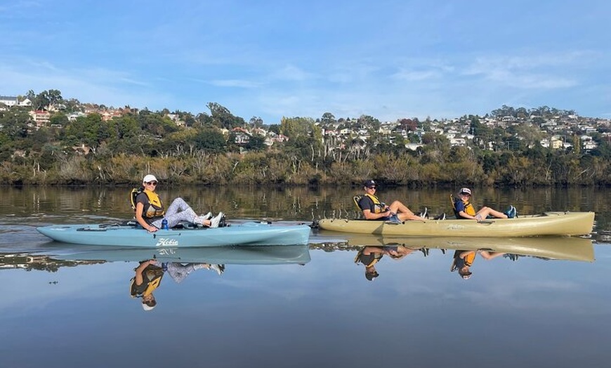 Image 5: Guided Kayak Tour on Launceston's scenic waterfront on foot powered...