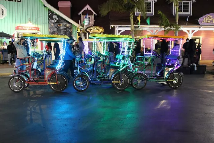 LED Illuminated Surrey Night Rides in Long Beach Shoreline Village - Primary Image