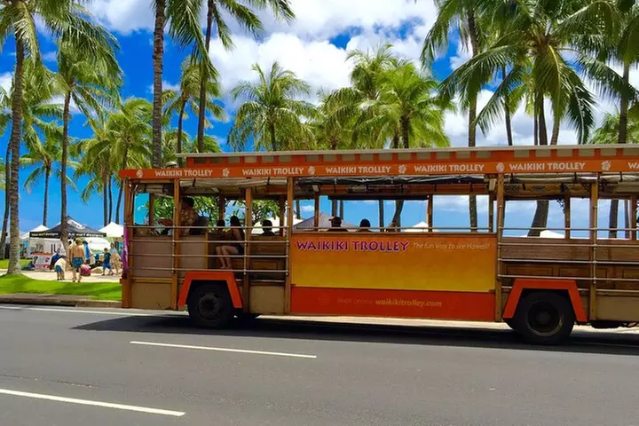 Waikiki Trolley Blue Line Coastline & Local Grindz Hop-on Hop-off