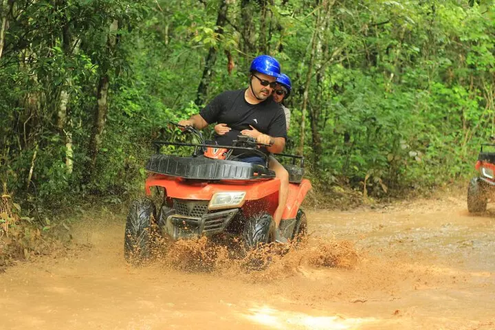 ATV with Ziplines and Cenote From Cancun