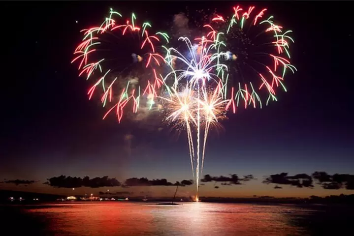 4th of July Fireworks on the Water in Lahaina - Primary Image