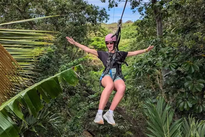 3 Zipline Adventure at Coral Crater with Optional Waikiki Shuttle