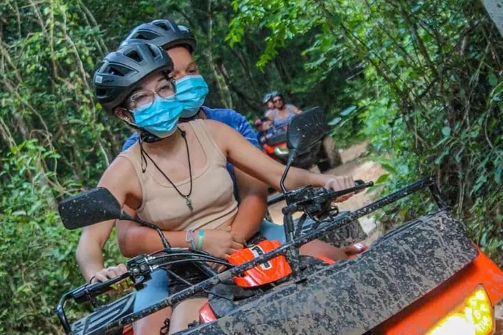 Discover the Jungle wit this adrenaline tour with Atvs Ziplines and a Cenote now - Primary Image