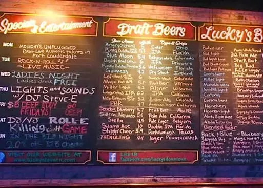 5% Cash Back at Lucky's Tavern