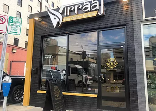 5% Cash Back at Virraaj Fine Indian Restaurant