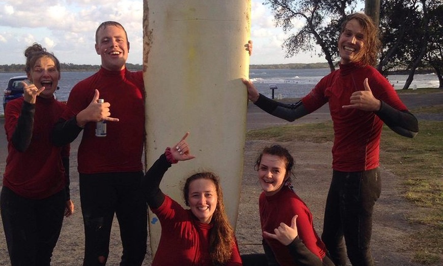 Image 1: Group Surfing Lessons Kool Katz 1 day