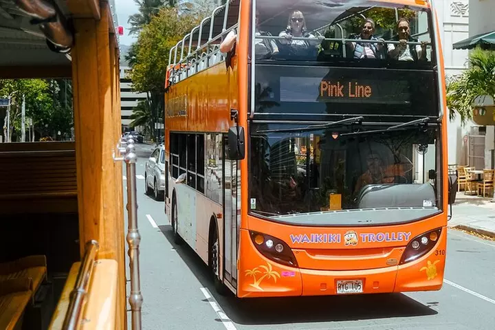 Waikiki Trolley Red Line Heroes & Legends Hop-on Hop-off Tour