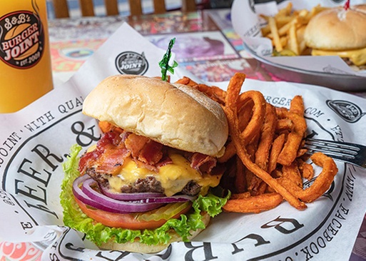 5% Cash Back at S&B's Burger Joint 59th & N May