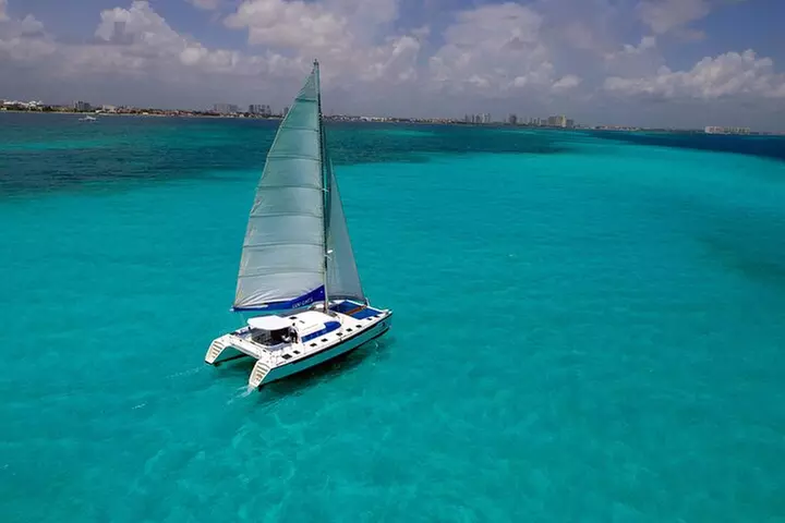 Catamaran Sailing to Isla Mujeres with Snorkeling from Cancun - Primary Image