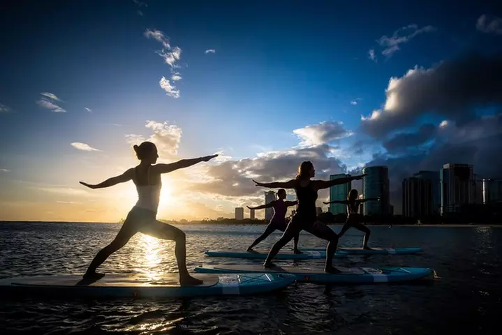 Paddleboard Yoga Class in Honolulu - Second Medium