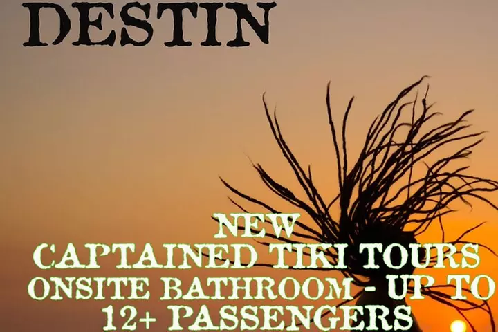 Tailfins Tiki Boats Crab Island Sandbar(3hrs/ 5/5:30 are 2hrs)