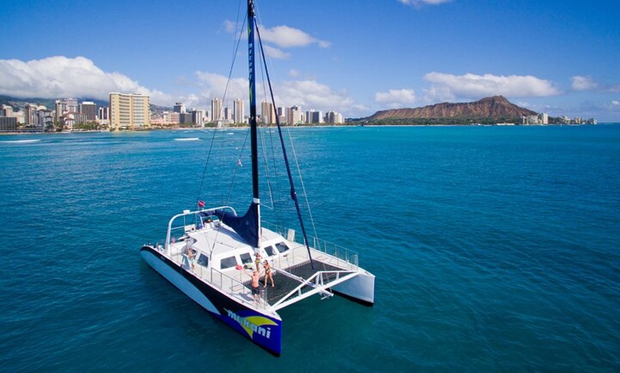 Image 1: Luxury Catamaran Cruise from Oahu