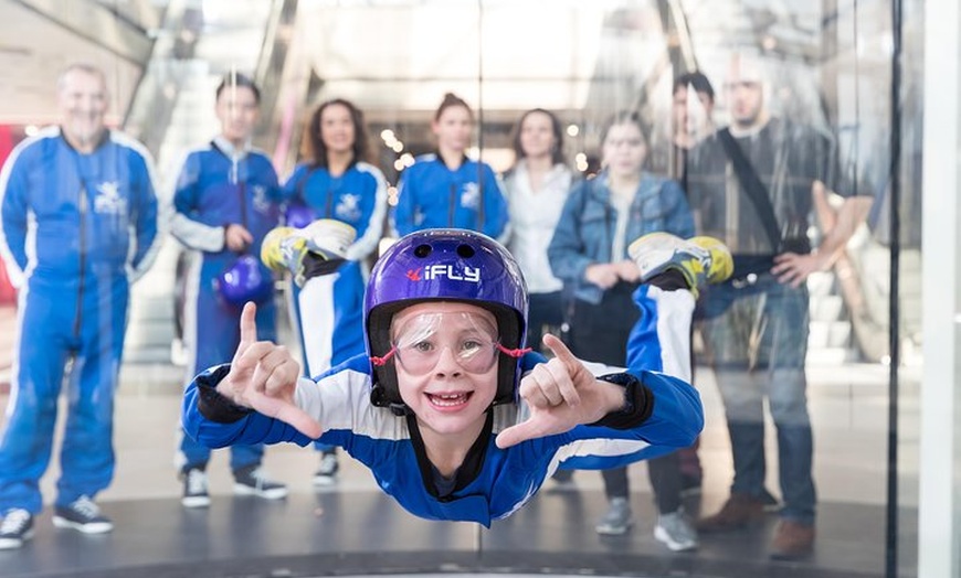 Image 3: Milton Keynes iFLY Indoor Skydiving Experience - 2 Flights & Certif...