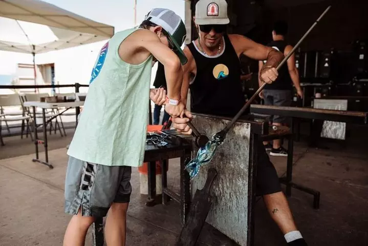 Private Three Piece Glassblowing Lesson for up to 6 people