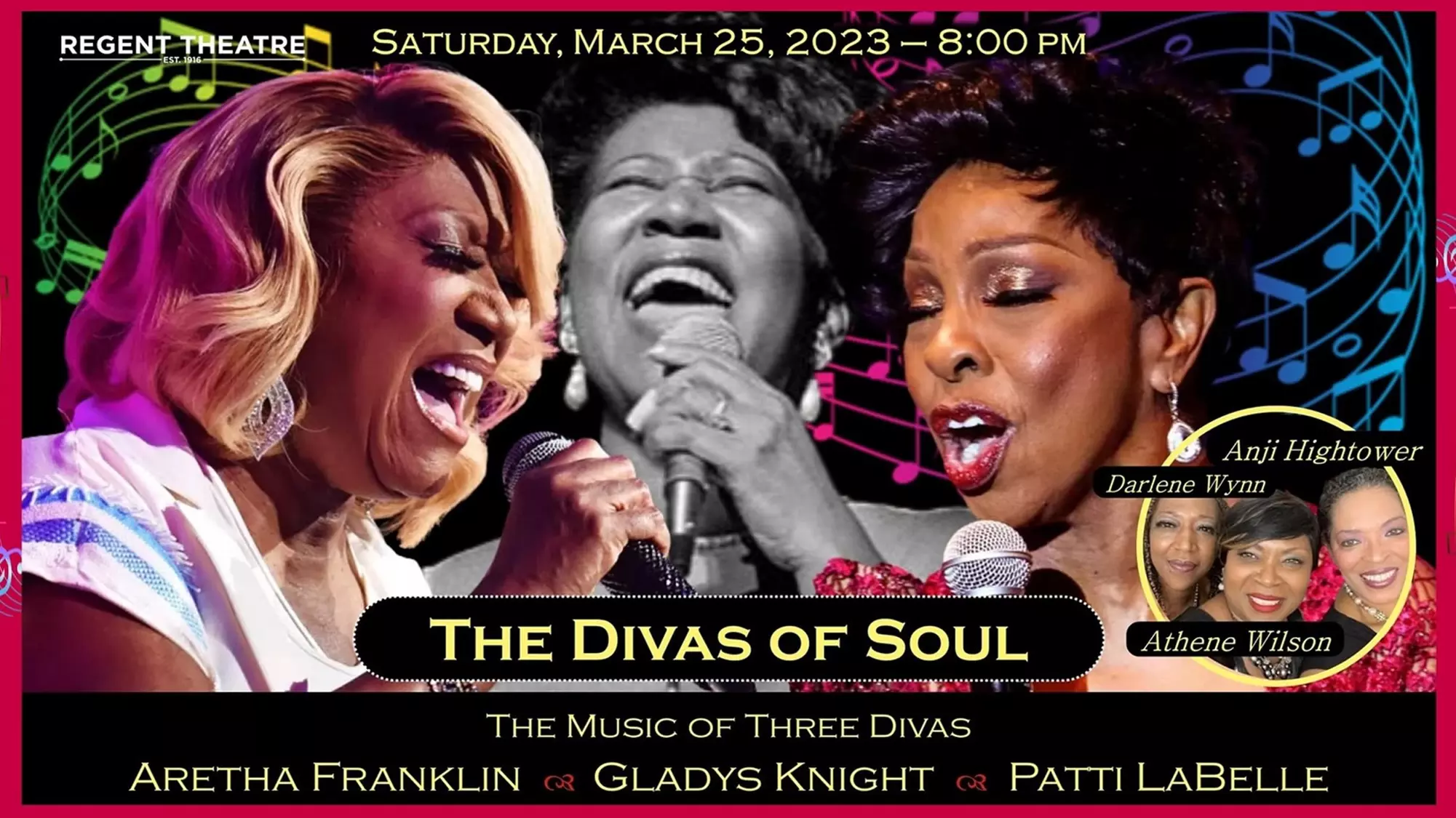 The Music of The Divas of Soul on Aretha Franklin's Birthday - Saturday, Mar 25, 2023 / 8:00pm - Primary Image